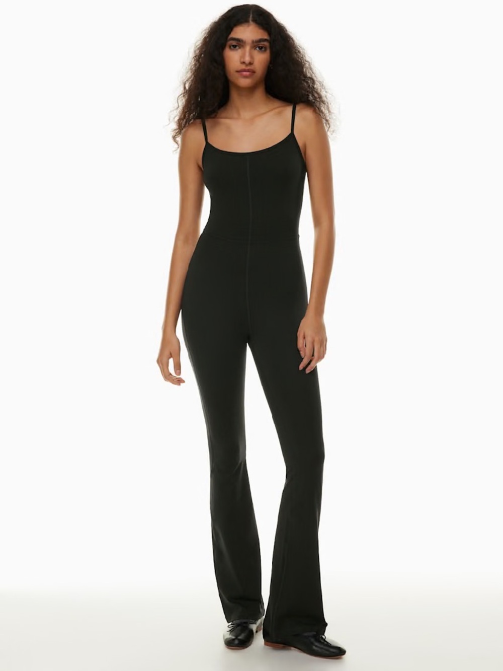 Aritzia Black Divinity Kick Flare Jumpsuit
